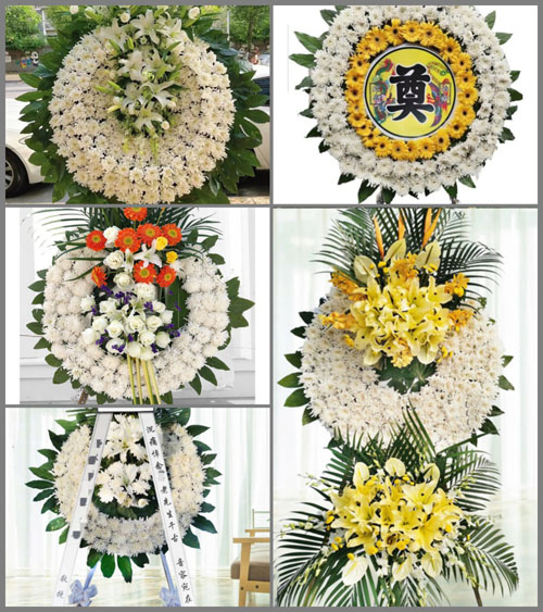 山东青岛莱西市夏格庄镇梁房庄村花圈速递